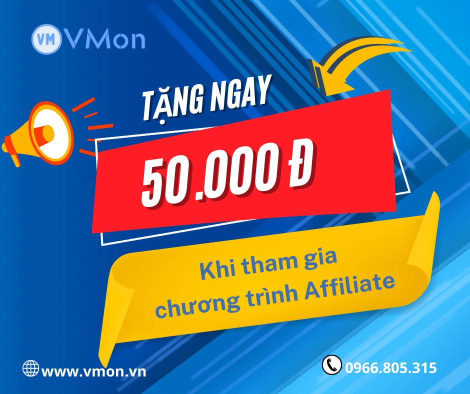 Tặng ngay 50.000đ khi tham gia chương trình Affiliate