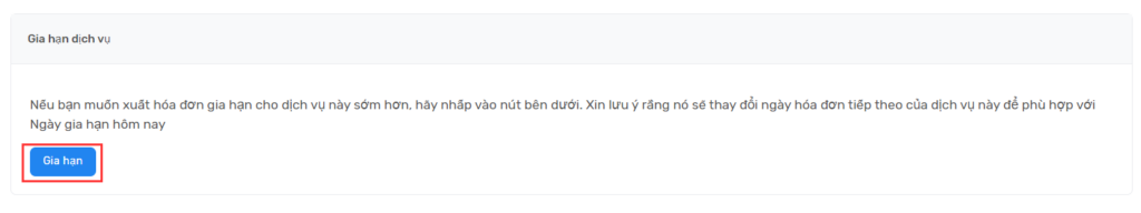 Xác nhận gia hạn VPS