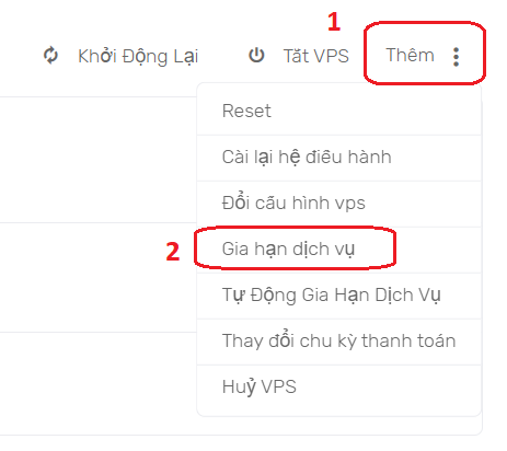 Gia hạn VPS