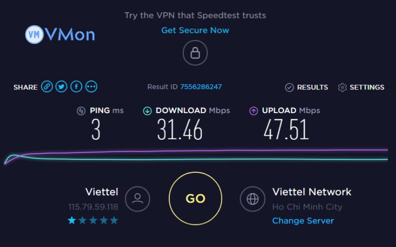 check tốc độ mạng