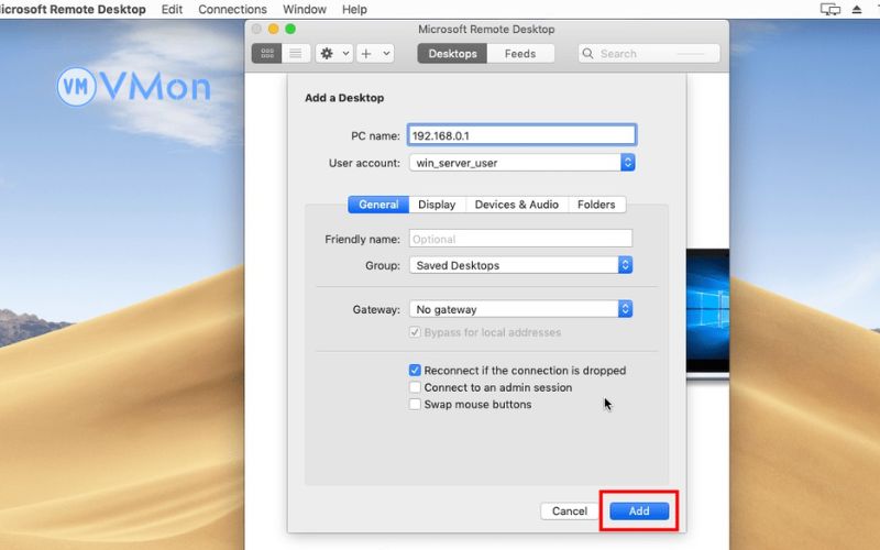 đăng nhập VPS Linux trên máy tính Mac
