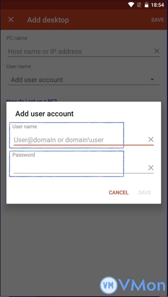 Add user account