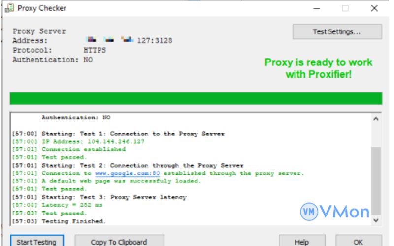 Chọn check để kiểm tra, sau đó ok