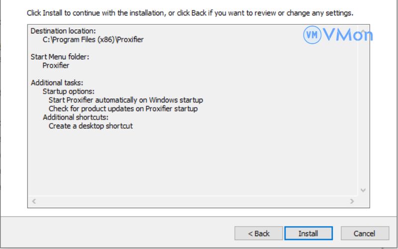 Sau đó chọn install để cài đặt