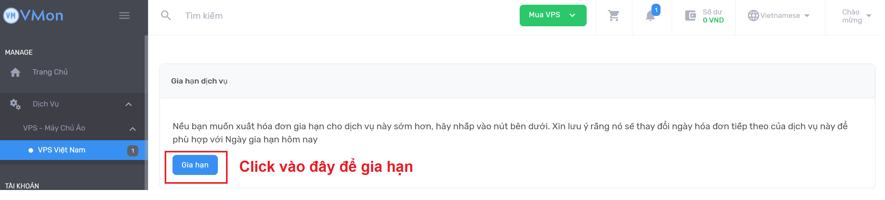 Hình 4- Gia hạn VPS