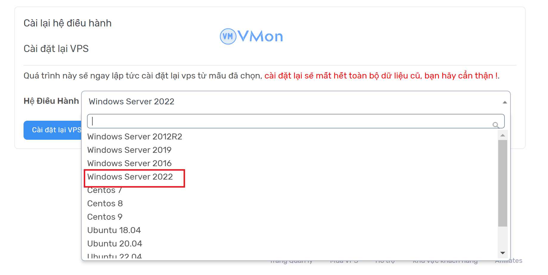 Ảnh 3 - Chọn hệ điều hành bạn muốn cài