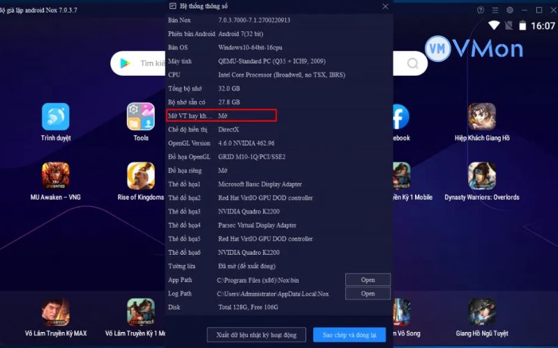 Nguyên tắc hoạt động của VPS treo game android
