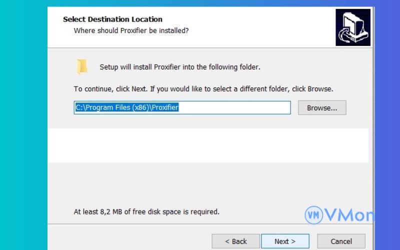 Chọn nơi lưu trữ bộ cài đặt phần mềm proxy