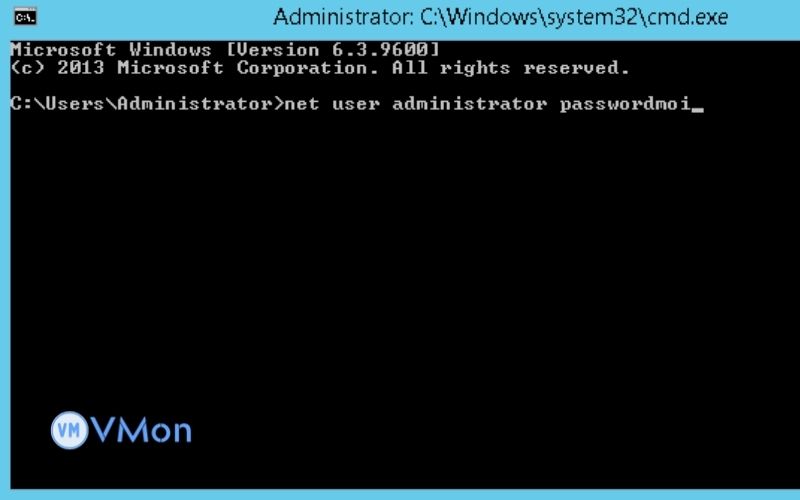 Nhập command theo hình này
